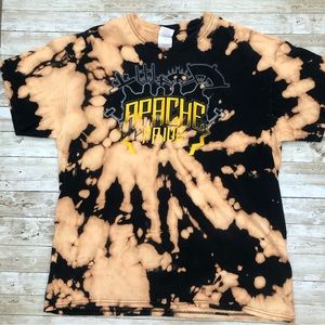 APACHE PRIDE CROWN DANCERS Acid Wash T-Shirt LARGE